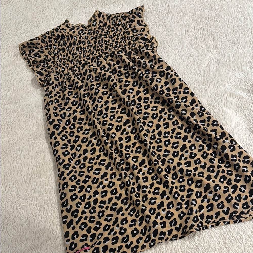 Leopard Print Kids Dress